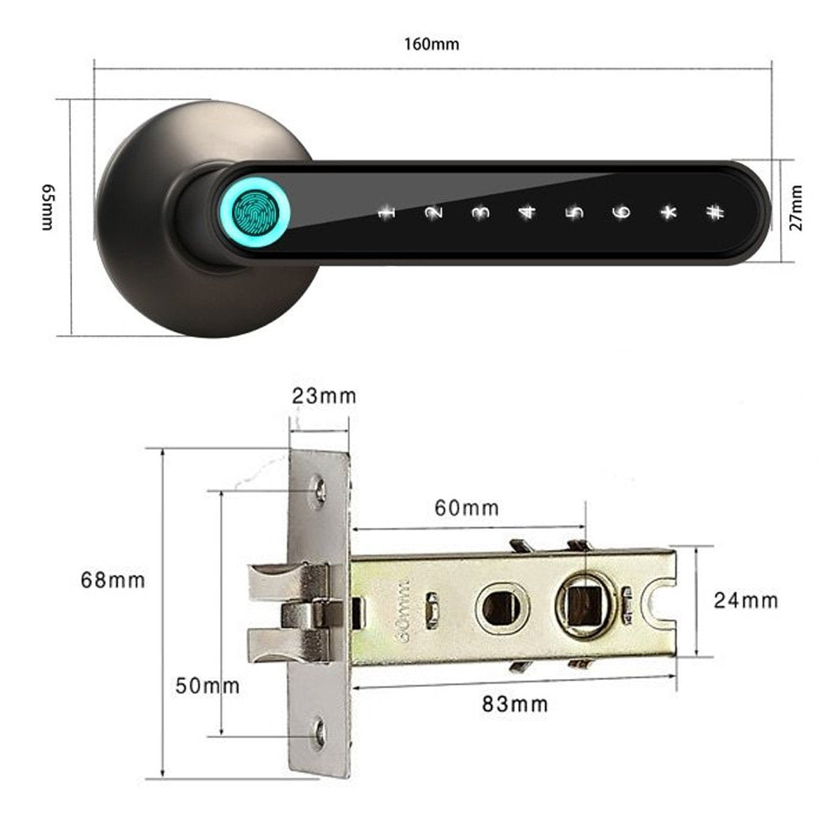 Riafu Fingerprint Smart Door Lock