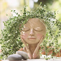 Ceramic Face Planter for Succulents and Cacti