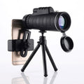 Riafu 10X HD Monocular - High Power Monocular With Smartphone Holder & Tripod