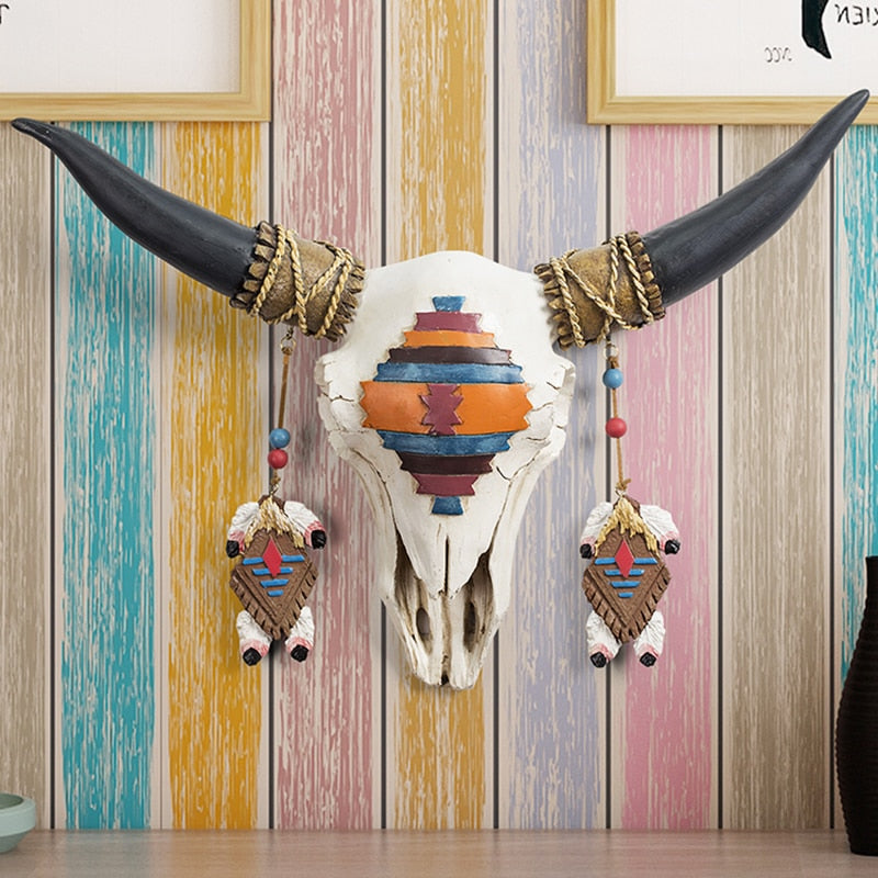Riafu 3D Bull Head Statue