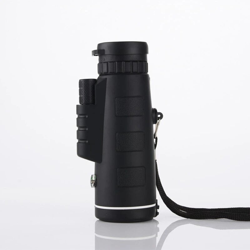 Riafu 10X HD Monocular - High Power Monocular With Smartphone Holder & Tripod