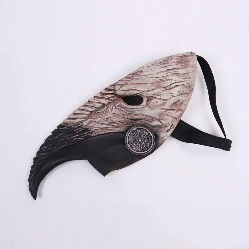 Steampunk Plague Doctor Halloween Mask with Long Latex Bird Beak