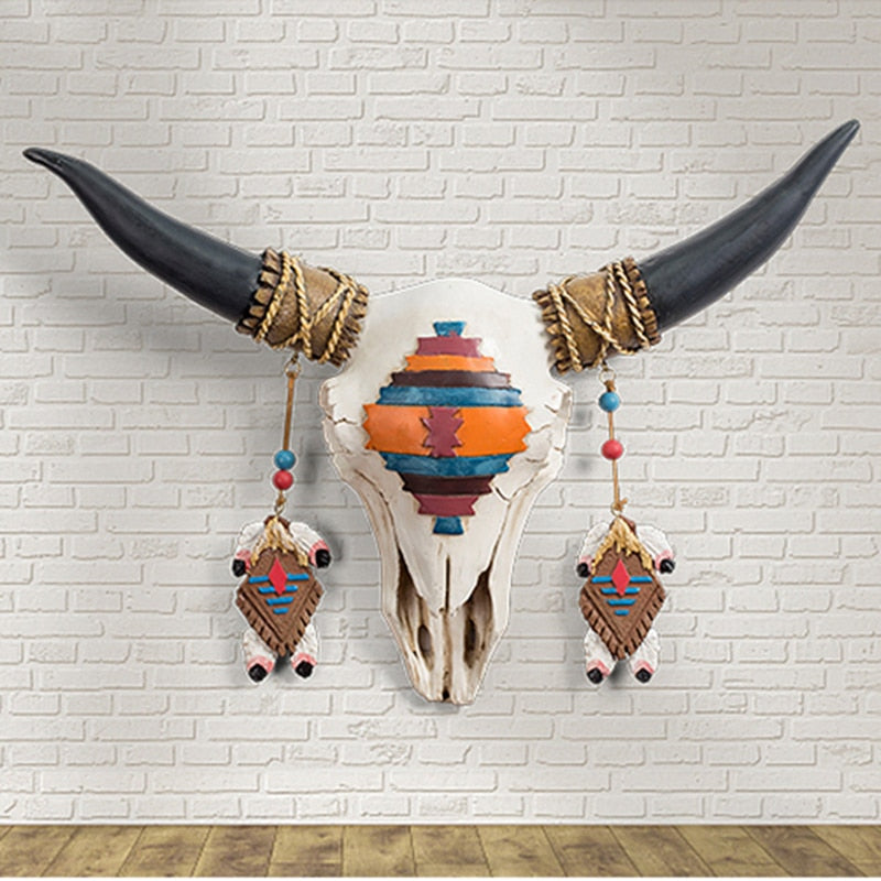 Riafu 3D Bull Head Statue