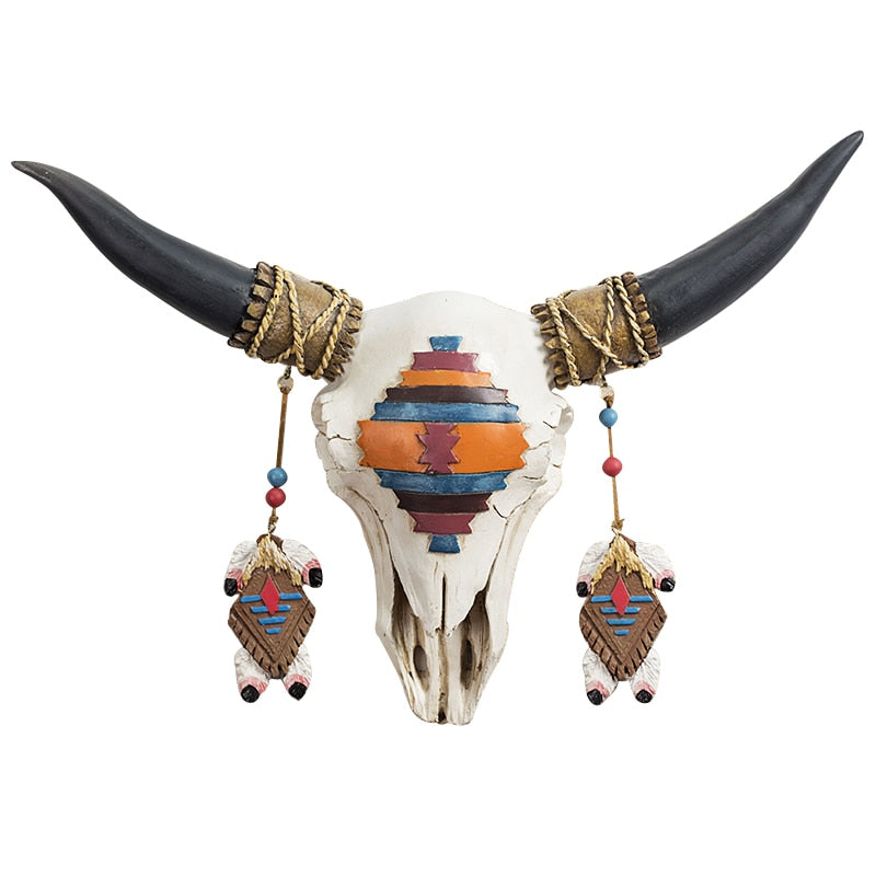 Riafu 3D Bull Head Statue