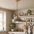 Adjustable Cord Pendant Light in Hand-Painted Ceramic Finish