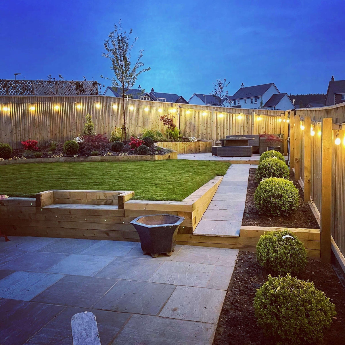 Riafu Best Seller LED Plug-in Waterproof Warm White Heavy Duty Outdoor String Lights