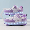 Kids Roller Shoes with LED Lights, Outdoor Lightweight Skates