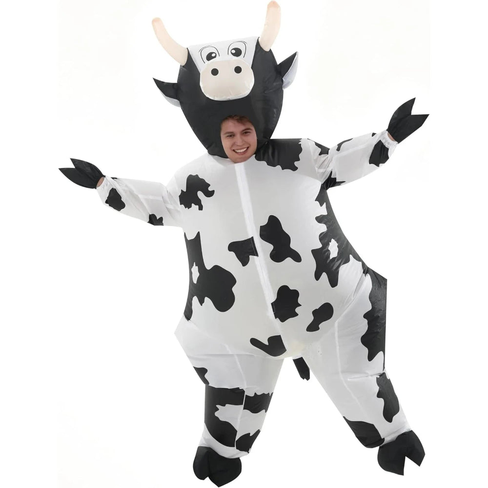 Riafu – Inflatable Cow Costume for Adults with Eye-Catching Design | Fun Outfit for Halloween and Parties