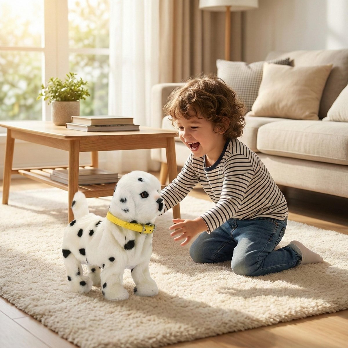 Riafu – Interactive Robot Puppy | Realistic Electronic Dog Toy with Walking & Barking | Engaging Companion for Kids' Imaginative Play