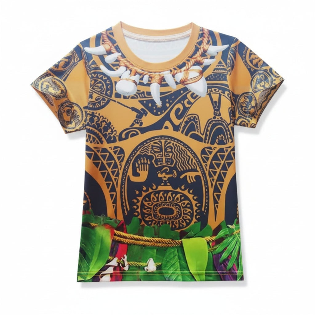 Riafu – Island Warrior Costume | Children's Halloween Outfit with Comfortable Fit | Perfect for Adventurous Play