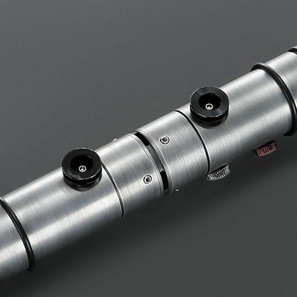 Double-Bladed LED Cosplay Saber Set with Weathered Hilts