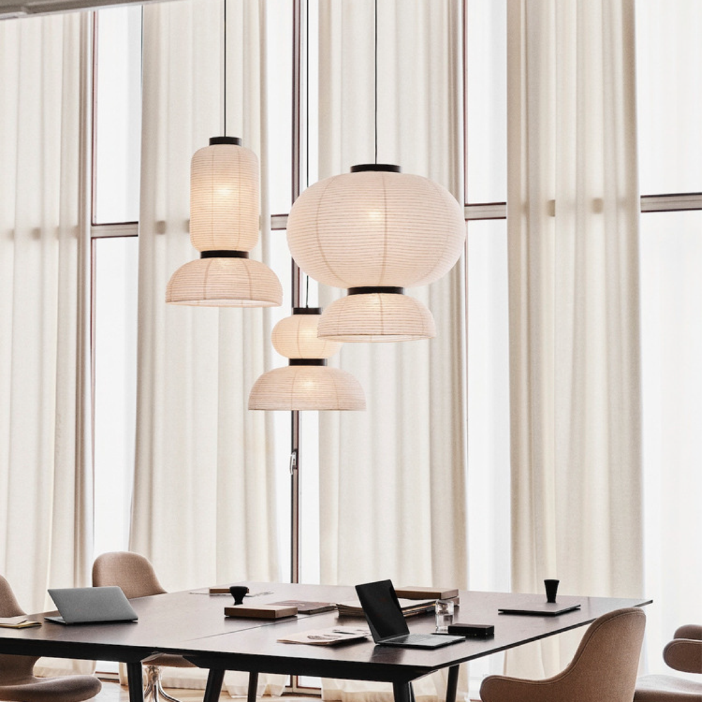 Japanese Pendant Light | Wabi Sabi Paper Lantern Design