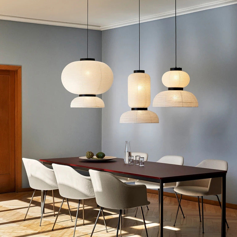 Japanese Pendant Light | Wabi Sabi Paper Lantern Design