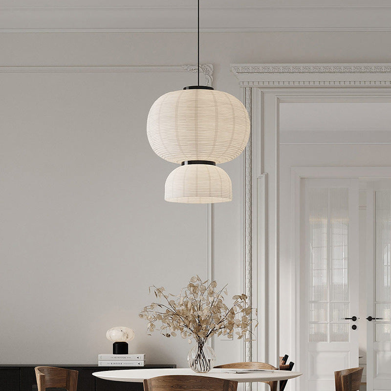 Japanese Pendant Light | Wabi Sabi Paper Lantern Design