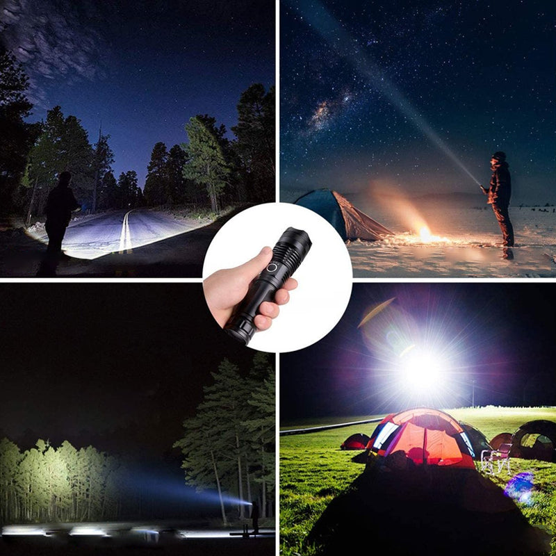 Military Grade Tactical Flashlight | Ultra-Bright 12000 Lumens Waterproof