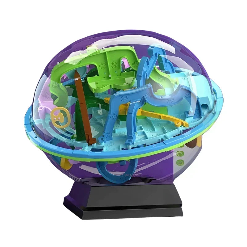 3D Maze Ball Transparent Shell Tilt Control 4 Levels
