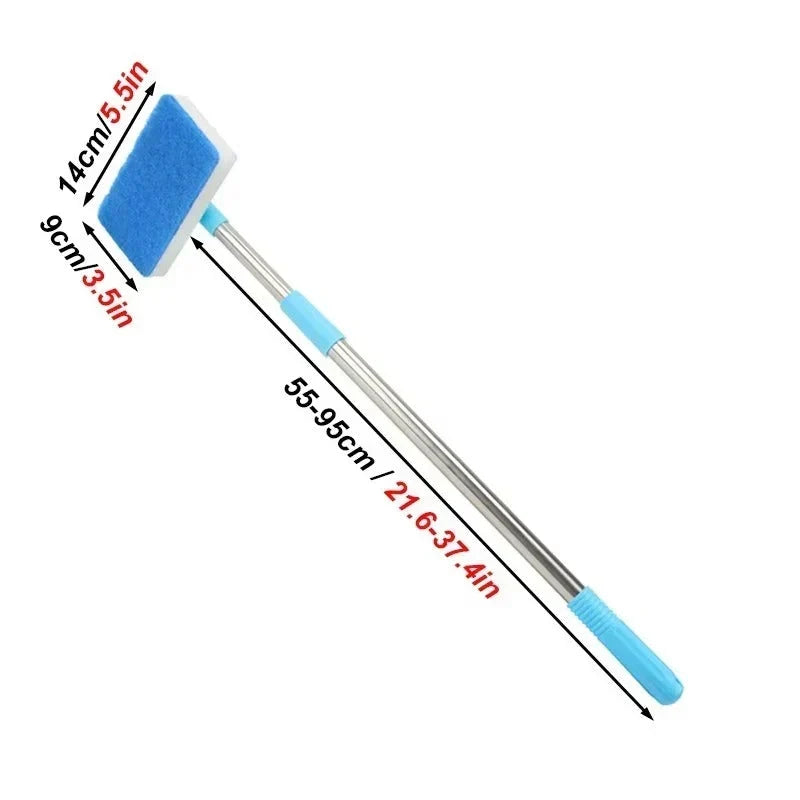 Aquarium Glass Cleaner Telescoping 22-37 Inch Rotating Head