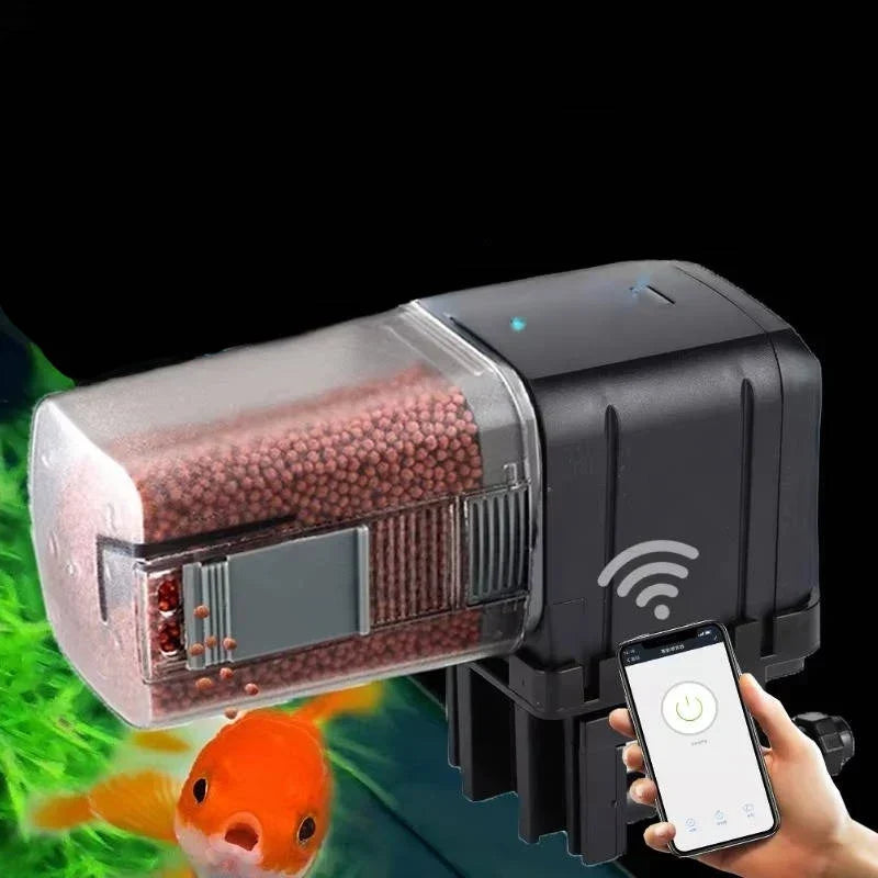 Automatic Aquarium Feeder App Control Adjustable Portions