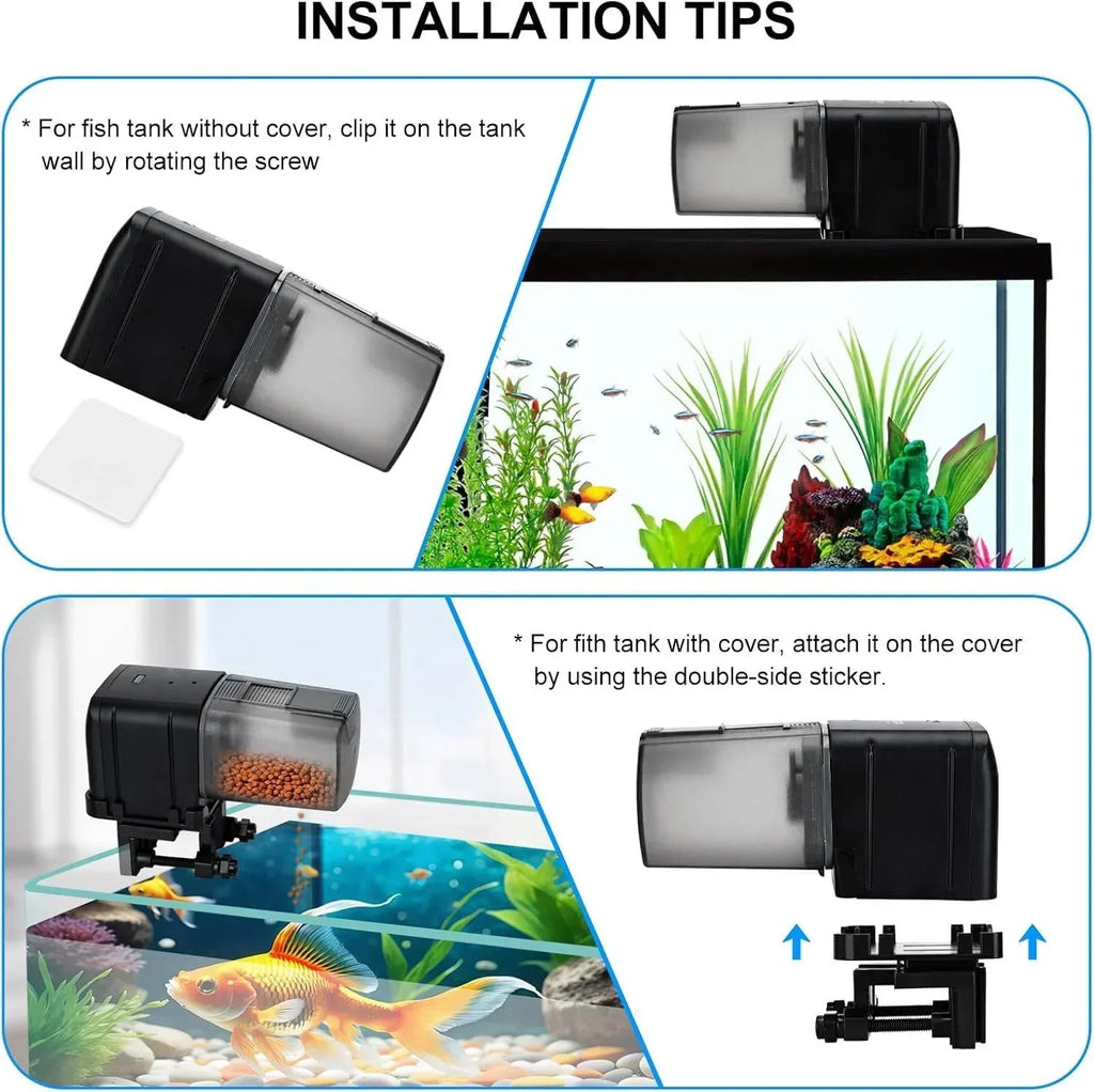 Automatic Aquarium Feeder App Control Adjustable Portions