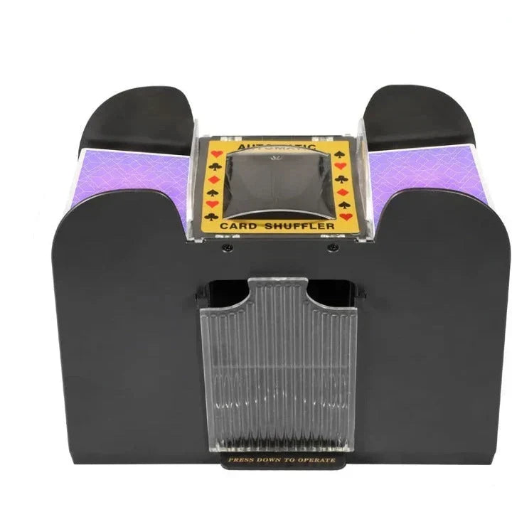 Automatic Card Shuffler Battery-Powered Dual-Deck