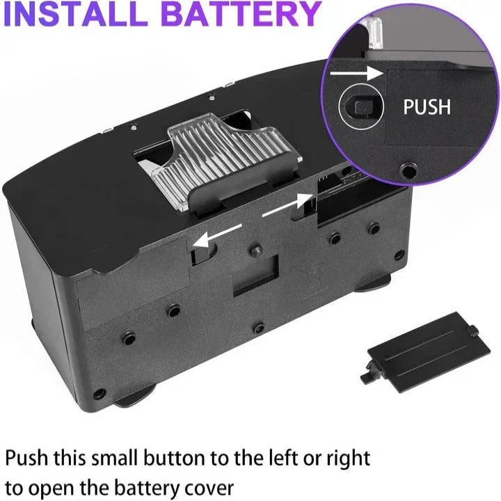 Automatic Card Shuffler Battery-Powered Dual-Deck
