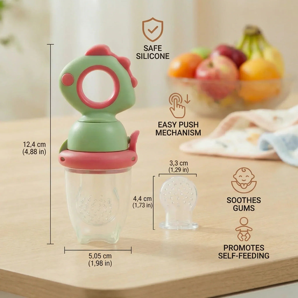 Baby Fruit Feeder Food Grade Silicone Press Plunger