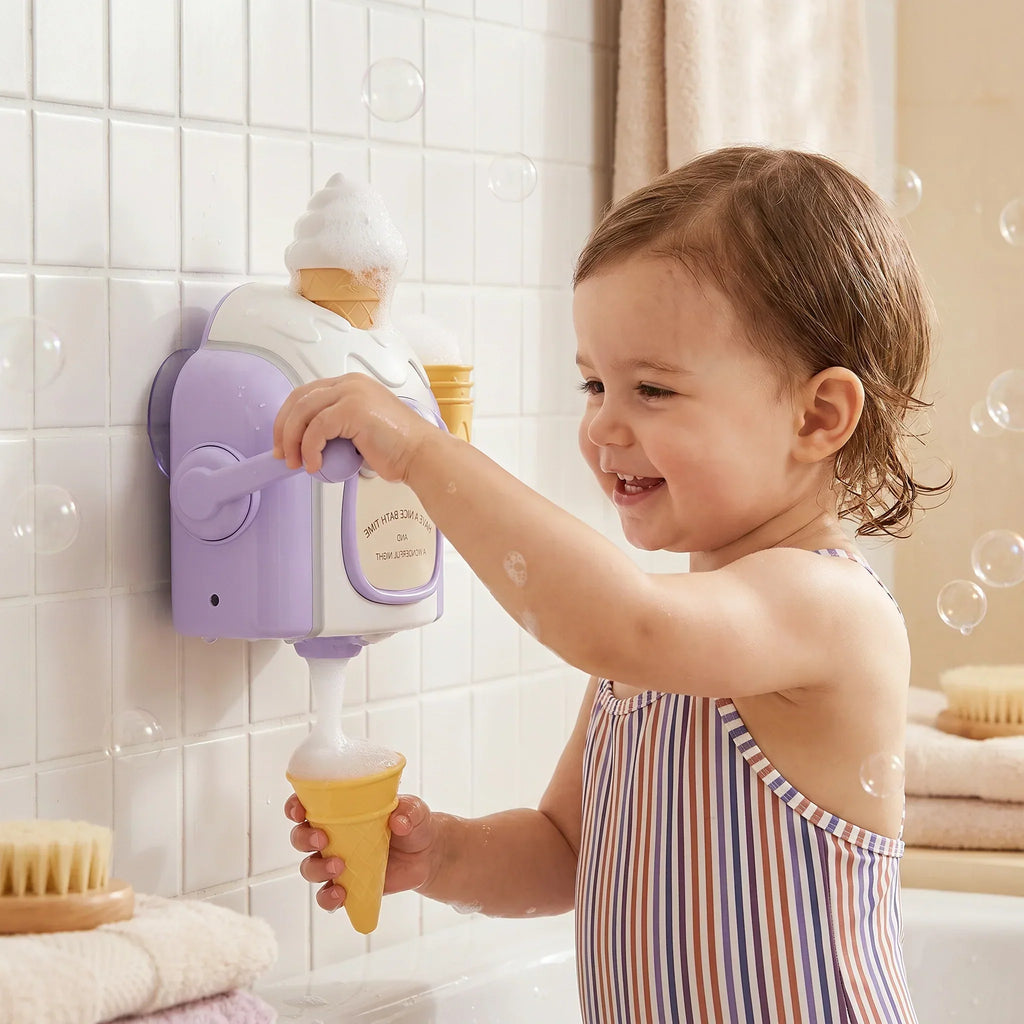 Bath Toy Ice Cream Cone Battery Operated Suction Cup
