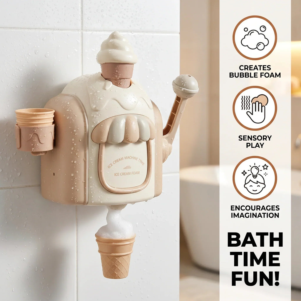 Bath Toy Ice Cream Cone Battery Operated Suction Cup