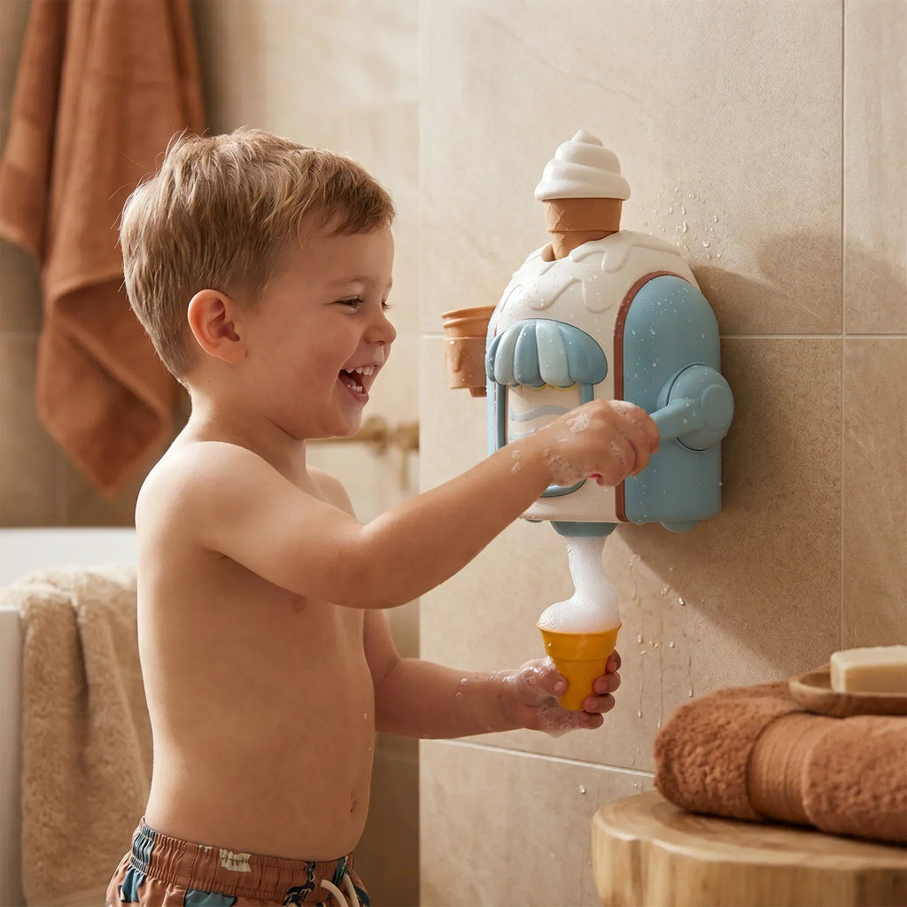 Bath Toy Ice Cream Cone Battery Operated Suction Cup