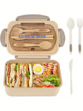 Bento Box 4 Sealed Compartments With Cutlery
