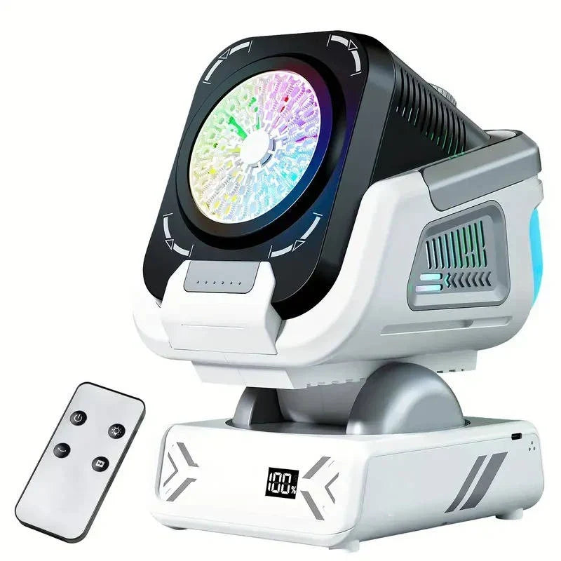 Bubble Machine Auto-Rotating USB Rechargeable RGB Lights