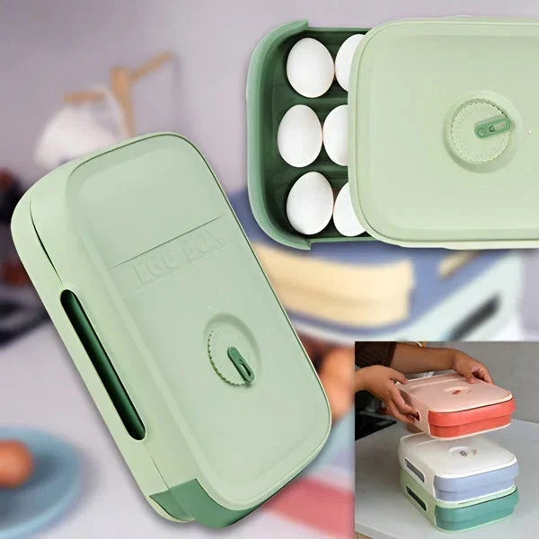 Egg Tray 12-Egg Stackable Rotating Date Dial