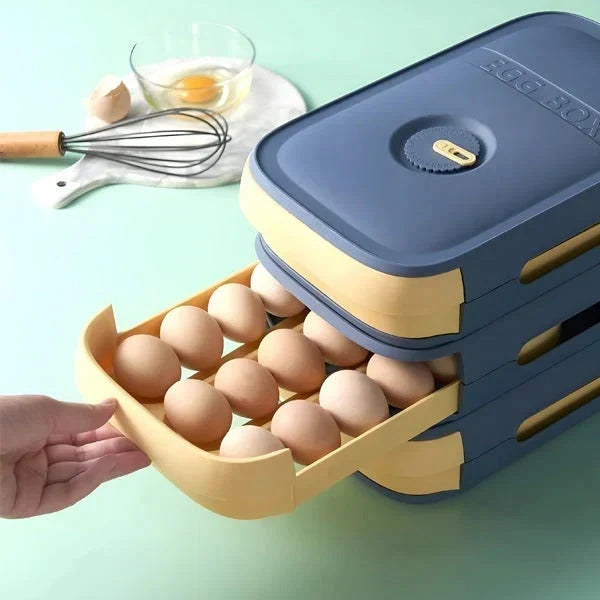 Egg Tray 12-Egg Stackable Rotating Date Dial