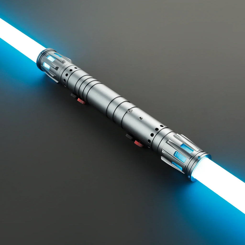Double-Bladed LED Cosplay Saber with Chrome Hilt