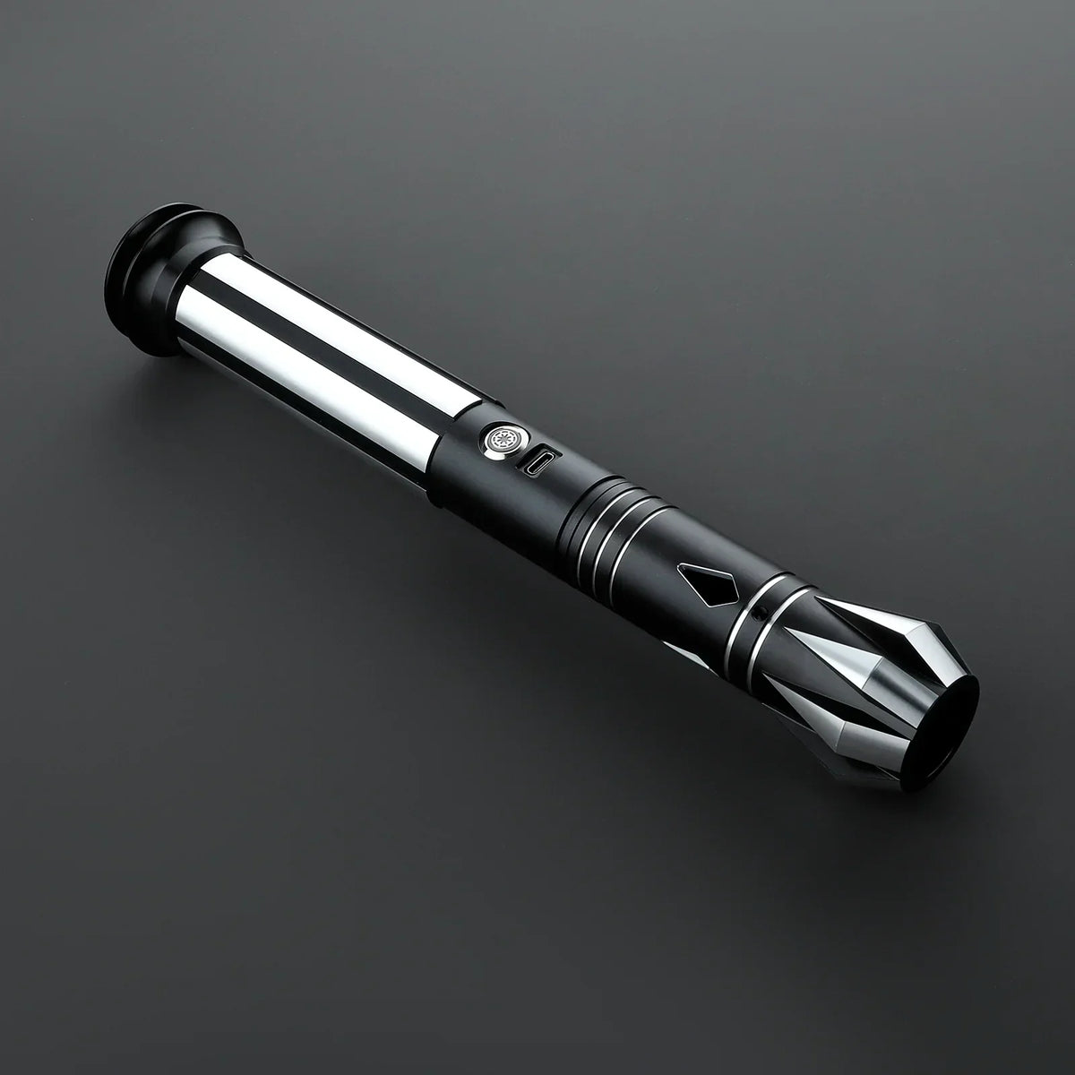 C018 LED Cosplay Saber with Black and Chrome Hilt