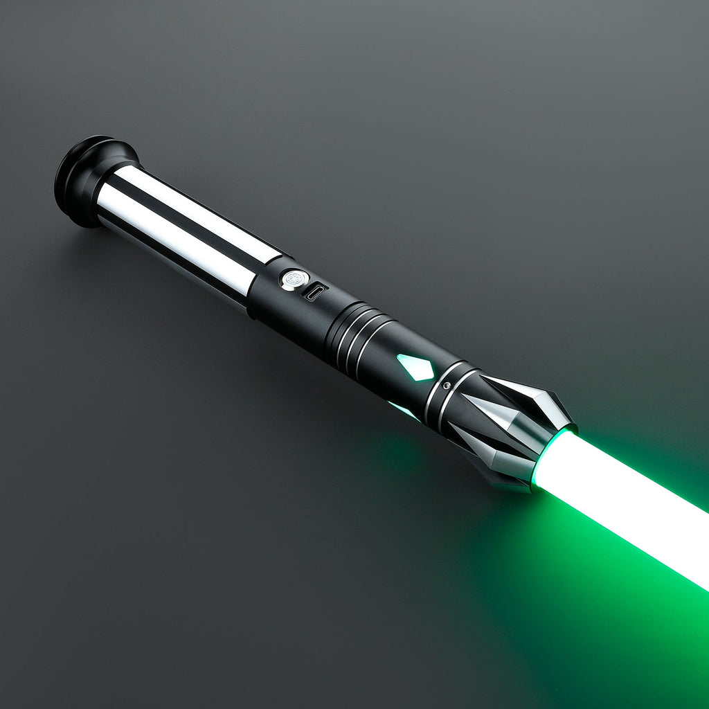 C018 LED Cosplay Saber with Black and Chrome Hilt