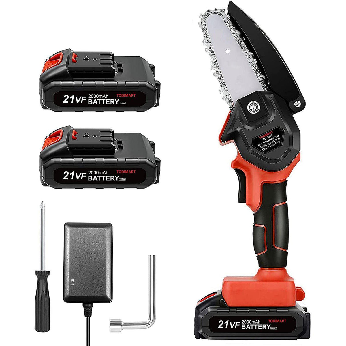 Riafu Mini Chainsaw - Miniature Chainsaw - Portable Mini Cordless Chainsaw - Mini Electric Chainsaw - Rechargeable Mini Chainsaw