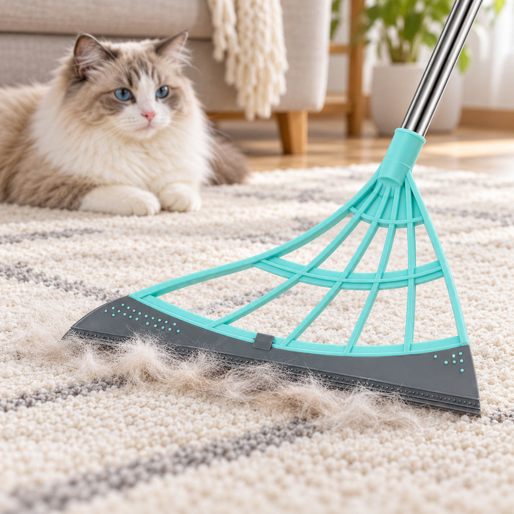Multi Functional Floor Broom Hard Surface Cleaning Tool