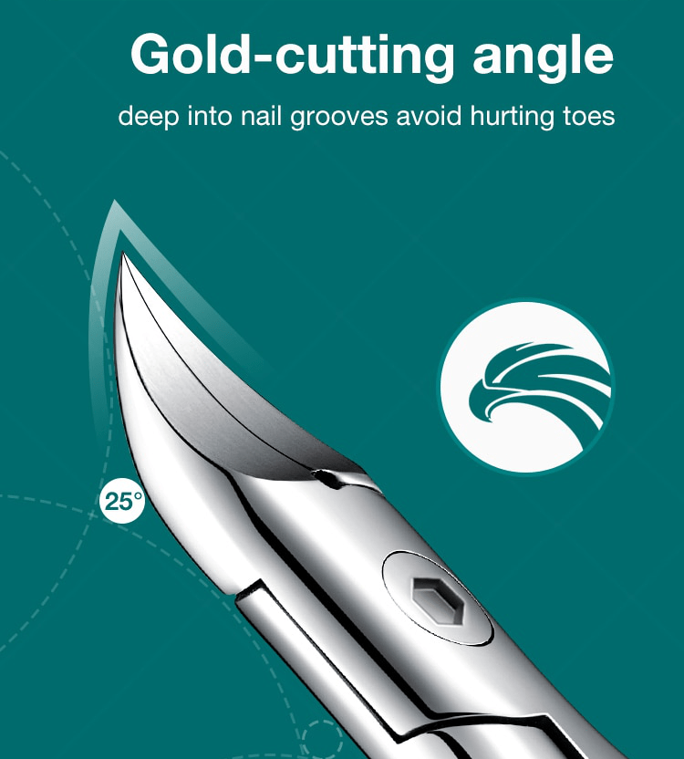 Ergonomic Toenail Clipper | Curved Stainless Steel Design