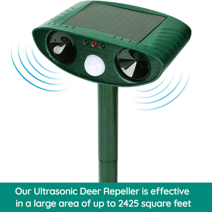 Riafu Solar-Powered Ultrasonic Animal Repeller – Motion-Activated Pest Control for Garden, Lawn & Yard