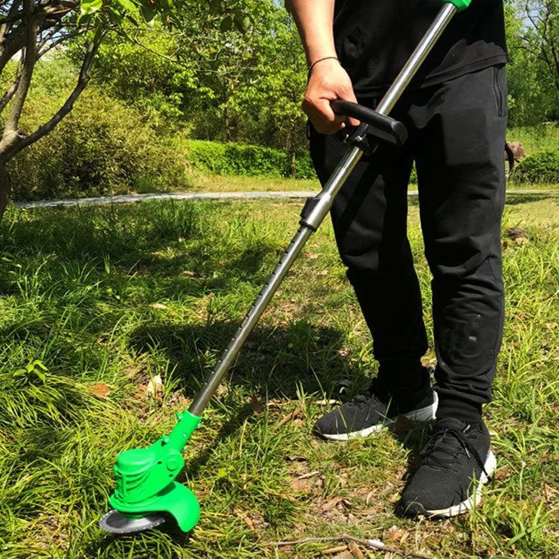 Riafu Cordless Grass Strimmer – Battery Powered Garden Trimmer with Steel Blades
