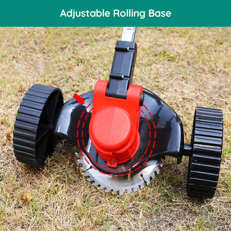 Riafu Cordless Grass Strimmer – Battery Powered Garden Trimmer with Steel Blades