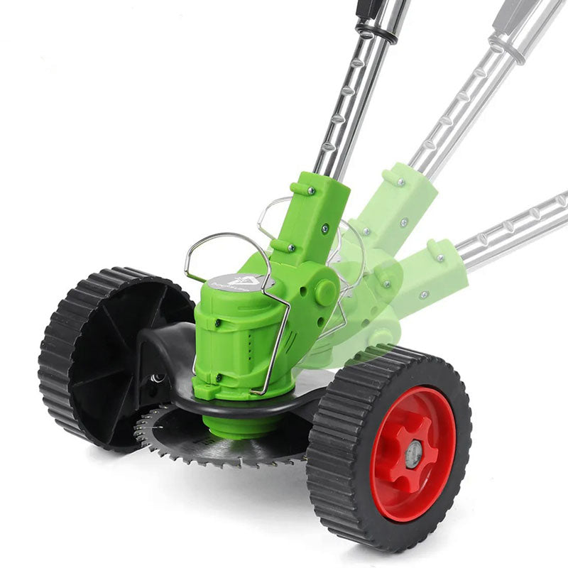 Riafu Cordless Grass Strimmer – Battery Powered Garden Trimmer with Steel Blades