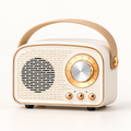 Portable Bluetooth Speaker Retro Vintage Compact Handle