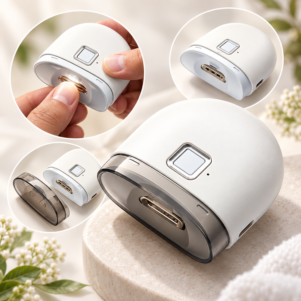 Portable Electric Nail Trimmer USB Rechargeable Design