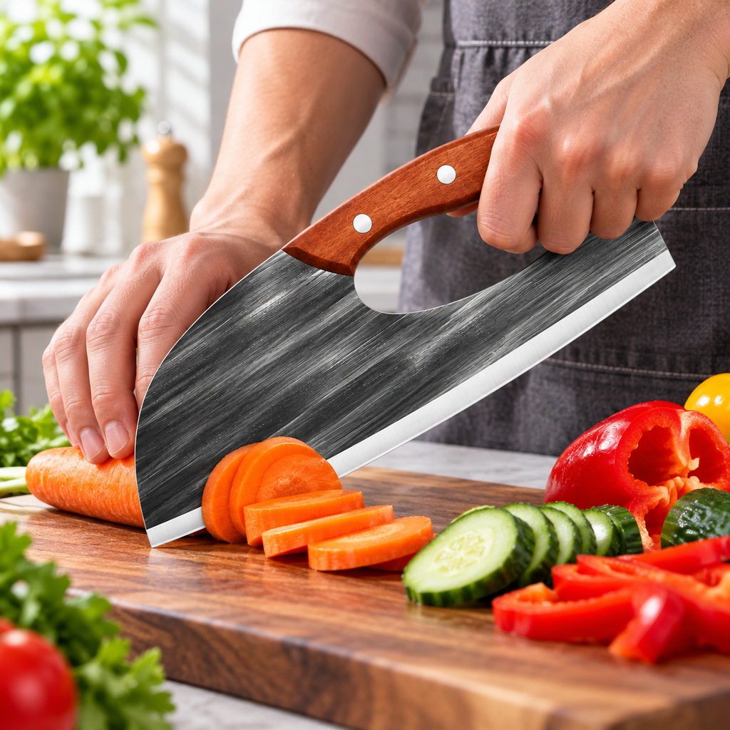Precision Forged Kitchen Knife All Purpose Ergonomic Handle