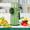 Drum Grater with 5 Stainless Steel Blades and Suction Cup Base