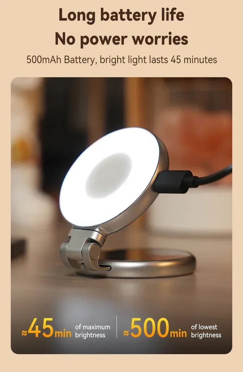 Magnetic Selfie Ring Light | Height Adjustable LED Phone Light