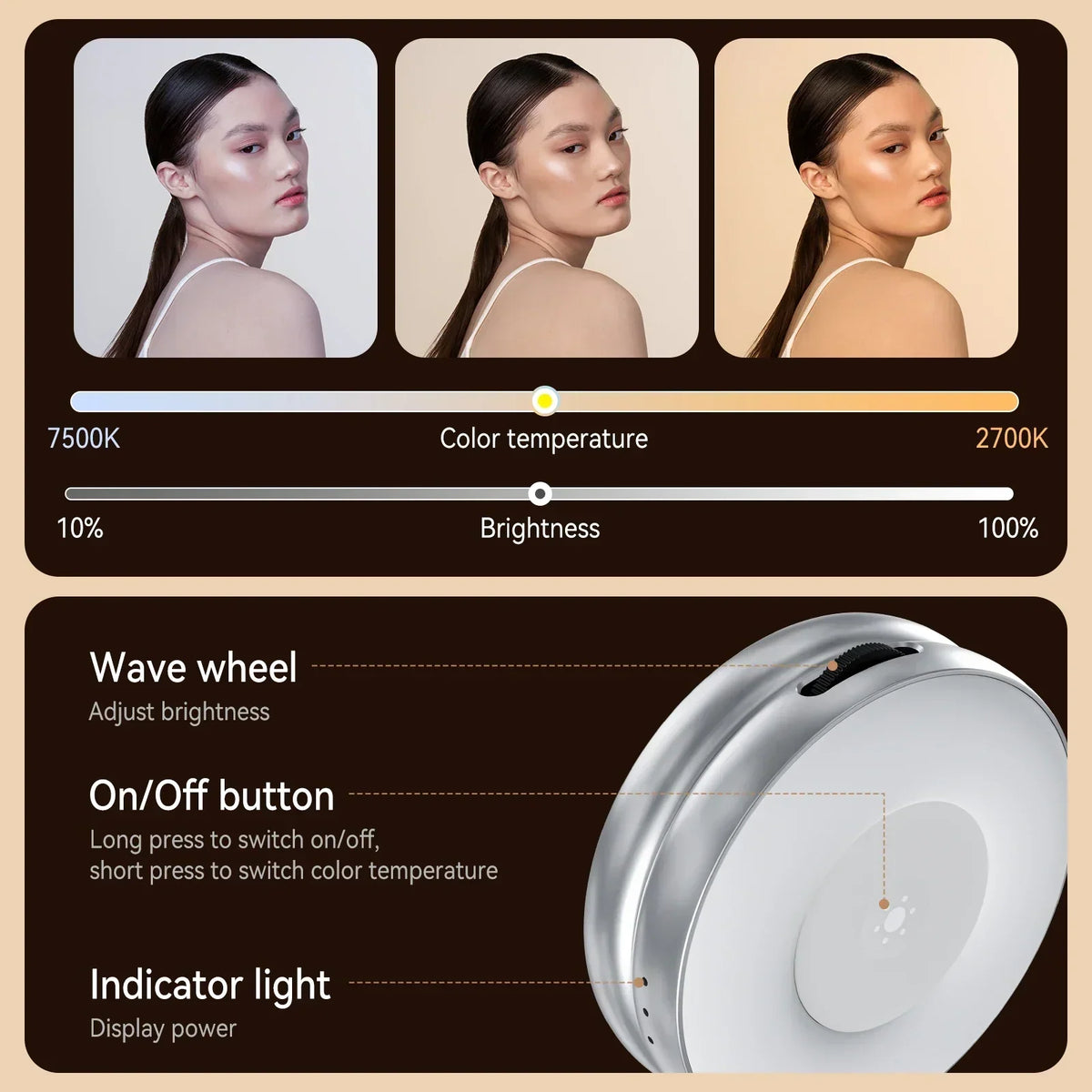 Magnetic Selfie Ring Light | Height Adjustable LED Phone Light
