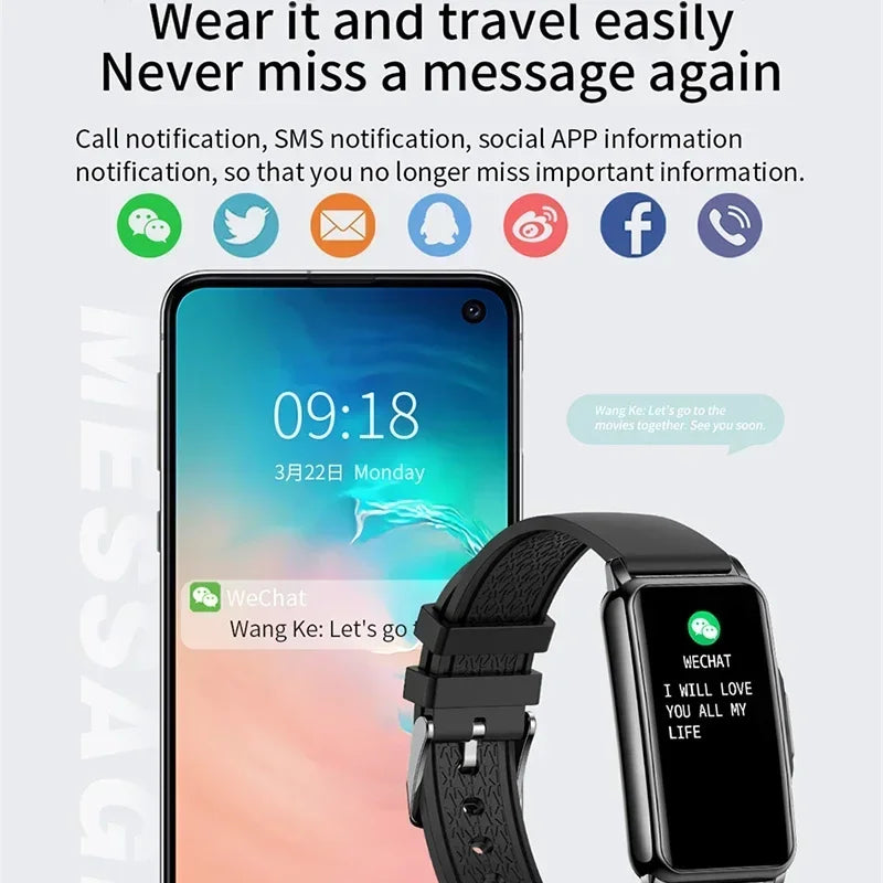 Riafu Smartwatch for Men & Women – Full Touch Fitness & Health Tracker